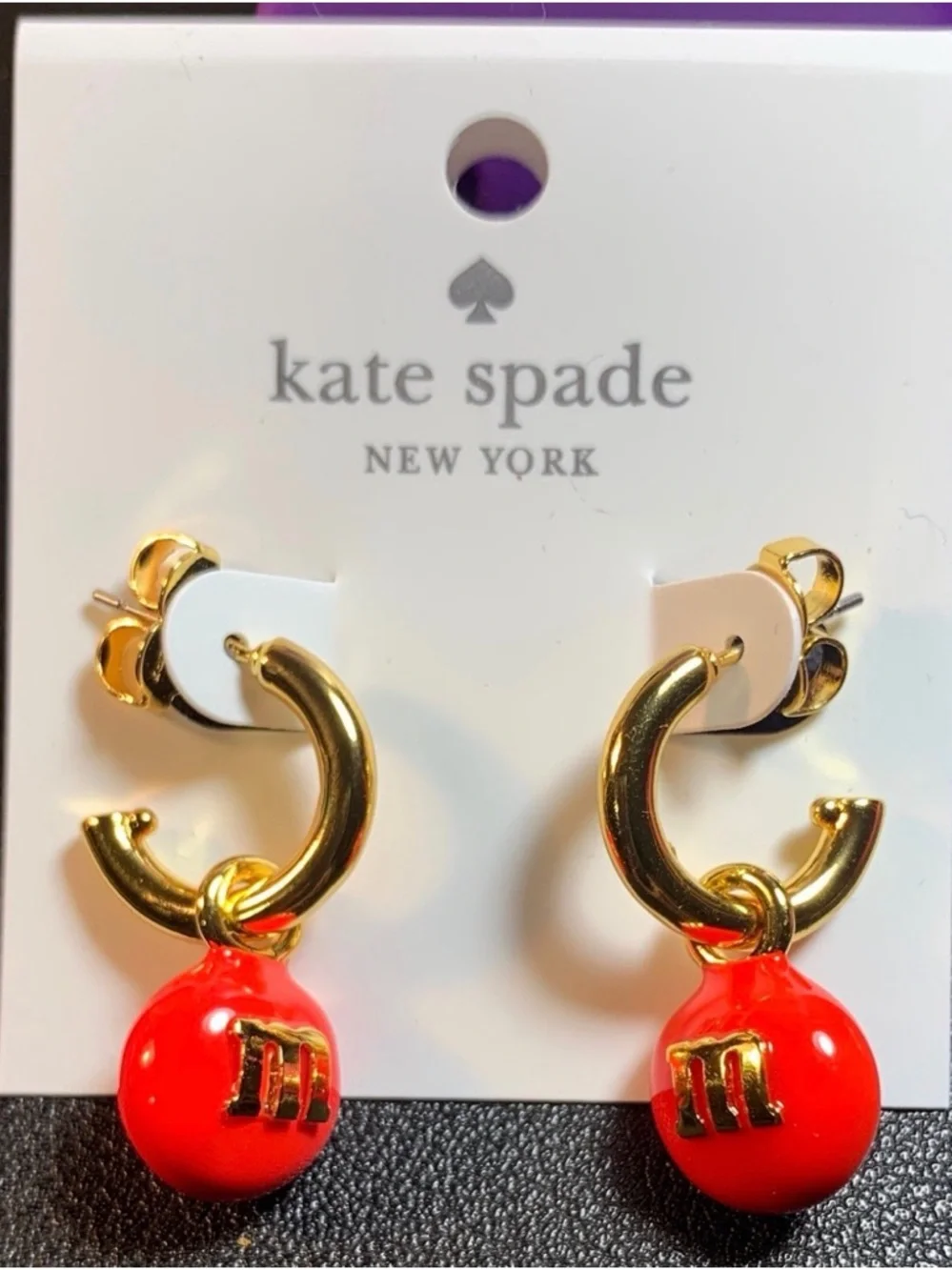 Kate Spade x M&M's Charm Huggies (33) - Picture 2 of 3